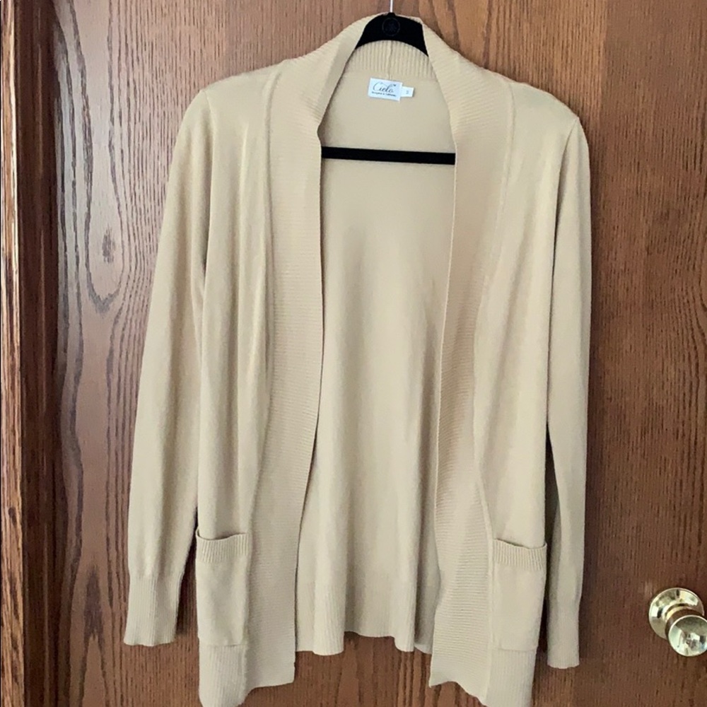 Ciela Light Tan Cardigan.